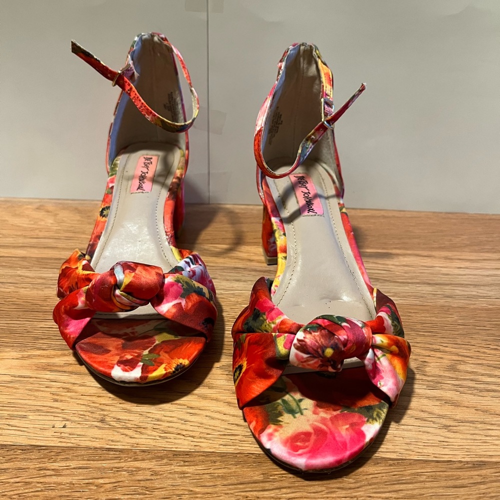 Betsey Johnson Floral Sandals
